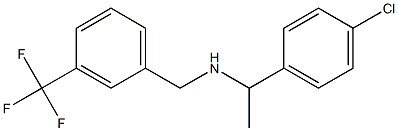 [1-(4-chlorophenyl)ethyl]({[3-(trifluoromethyl)phenyl]methyl})amine 구조식 이미지