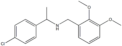 [1-(4-chlorophenyl)ethyl][(2,3-dimethoxyphenyl)methyl]amine Structure