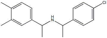[1-(4-chlorophenyl)ethyl][1-(3,4-dimethylphenyl)ethyl]amine Structure