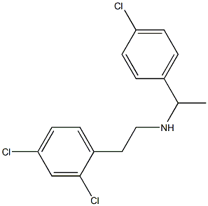 [1-(4-chlorophenyl)ethyl][2-(2,4-dichlorophenyl)ethyl]amine 구조식 이미지