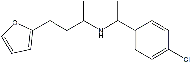 [1-(4-chlorophenyl)ethyl][4-(furan-2-yl)butan-2-yl]amine Structure