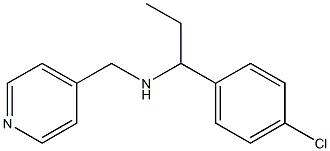 [1-(4-chlorophenyl)propyl](pyridin-4-ylmethyl)amine Structure