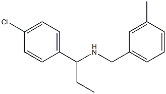 [1-(4-chlorophenyl)propyl][(3-methylphenyl)methyl]amine Structure