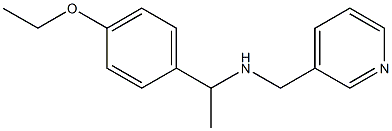 [1-(4-ethoxyphenyl)ethyl](pyridin-3-ylmethyl)amine Structure