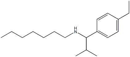 [1-(4-ethylphenyl)-2-methylpropyl](heptyl)amine Structure