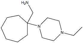 [1-(4-ethylpiperazin-1-yl)cycloheptyl]methylamine Structure