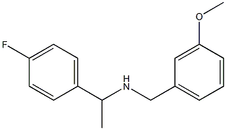 [1-(4-fluorophenyl)ethyl][(3-methoxyphenyl)methyl]amine 구조식 이미지