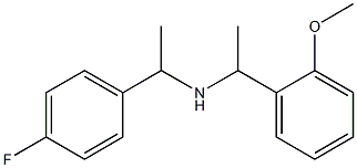 [1-(4-fluorophenyl)ethyl][1-(2-methoxyphenyl)ethyl]amine 구조식 이미지