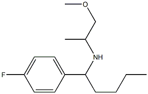 [1-(4-fluorophenyl)pentyl](1-methoxypropan-2-yl)amine 구조식 이미지