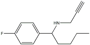 [1-(4-fluorophenyl)pentyl](prop-2-yn-1-yl)amine Structure