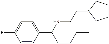 [1-(4-fluorophenyl)pentyl][2-(pyrrolidin-1-yl)ethyl]amine 구조식 이미지