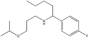 [1-(4-fluorophenyl)pentyl][3-(propan-2-yloxy)propyl]amine 구조식 이미지