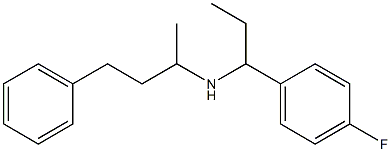 [1-(4-fluorophenyl)propyl](4-phenylbutan-2-yl)amine Structure