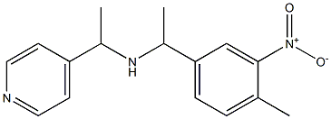 [1-(4-methyl-3-nitrophenyl)ethyl][1-(pyridin-4-yl)ethyl]amine Structure