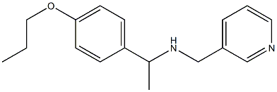 [1-(4-propoxyphenyl)ethyl](pyridin-3-ylmethyl)amine Structure