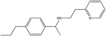 [1-(4-propylphenyl)ethyl][2-(pyridin-2-yl)ethyl]amine Structure