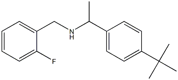 [1-(4-tert-butylphenyl)ethyl][(2-fluorophenyl)methyl]amine 구조식 이미지