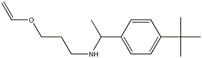 [1-(4-tert-butylphenyl)ethyl][3-(ethenyloxy)propyl]amine Structure