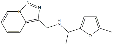 [1-(5-methylfuran-2-yl)ethyl]({[1,2,4]triazolo[3,4-a]pyridin-3-ylmethyl})amine Structure