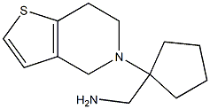 [1-(6,7-dihydrothieno[3,2-c]pyridin-5(4H)-yl)cyclopentyl]methylamine Structure