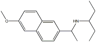 [1-(6-methoxynaphthalen-2-yl)ethyl](pentan-3-yl)amine Structure