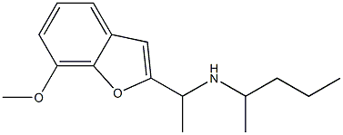 [1-(7-methoxy-1-benzofuran-2-yl)ethyl](pentan-2-yl)amine 구조식 이미지