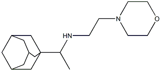 [1-(adamantan-1-yl)ethyl][2-(morpholin-4-yl)ethyl]amine 구조식 이미지