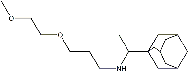 [1-(adamantan-1-yl)ethyl][3-(2-methoxyethoxy)propyl]amine Structure