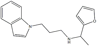 [1-(furan-2-yl)ethyl][3-(1H-indol-1-yl)propyl]amine 구조식 이미지