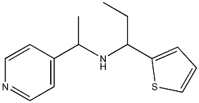 [1-(pyridin-4-yl)ethyl][1-(thiophen-2-yl)propyl]amine Structure