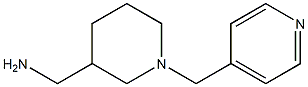 [1-(pyridin-4-ylmethyl)piperidin-3-yl]methanamine Structure