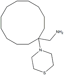 [1-(thiomorpholin-4-yl)cyclododecyl]methanamine Structure