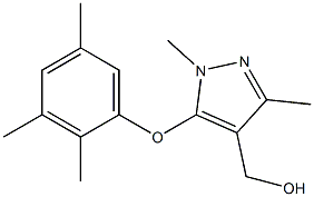 [1,3-dimethyl-5-(2,3,5-trimethylphenoxy)-1H-pyrazol-4-yl]methanol Structure