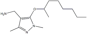 [1,3-dimethyl-5-(octan-2-yloxy)-1H-pyrazol-4-yl]methanamine 구조식 이미지