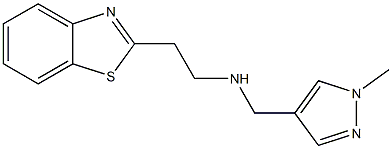 [2-(1,3-benzothiazol-2-yl)ethyl][(1-methyl-1H-pyrazol-4-yl)methyl]amine 구조식 이미지