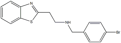[2-(1,3-benzothiazol-2-yl)ethyl][(4-bromophenyl)methyl]amine 구조식 이미지