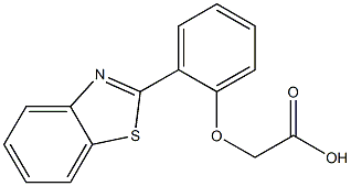 [2-(1,3-benzothiazol-2-yl)phenoxy]acetic acid 구조식 이미지