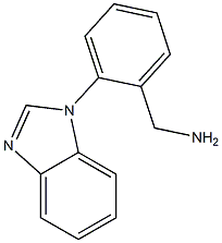 [2-(1H-1,3-benzodiazol-1-yl)phenyl]methanamine 구조식 이미지