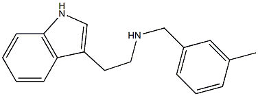 [2-(1H-indol-3-yl)ethyl][(3-methylphenyl)methyl]amine 구조식 이미지