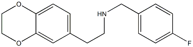 [2-(2,3-dihydro-1,4-benzodioxin-6-yl)ethyl][(4-fluorophenyl)methyl]amine Structure