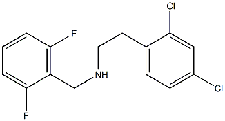 [2-(2,4-dichlorophenyl)ethyl][(2,6-difluorophenyl)methyl]amine Structure