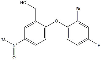 [2-(2-bromo-4-fluorophenoxy)-5-nitrophenyl]methanol 구조식 이미지