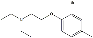 [2-(2-bromo-4-methylphenoxy)ethyl]diethylamine Structure