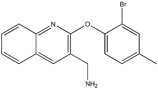 [2-(2-bromo-4-methylphenoxy)quinolin-3-yl]methanamine 구조식 이미지