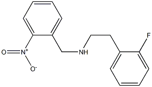 [2-(2-fluorophenyl)ethyl][(2-nitrophenyl)methyl]amine 구조식 이미지