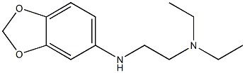 [2-(2H-1,3-benzodioxol-5-ylamino)ethyl]diethylamine 구조식 이미지