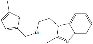 [2-(2-methyl-1H-1,3-benzodiazol-1-yl)ethyl][(5-methylthiophen-2-yl)methyl]amine Structure