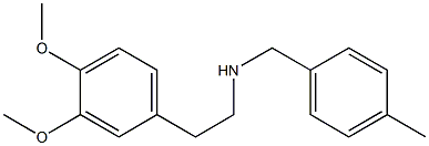 [2-(3,4-dimethoxyphenyl)ethyl][(4-methylphenyl)methyl]amine 구조식 이미지