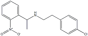 [2-(4-chlorophenyl)ethyl][1-(2-nitrophenyl)ethyl]amine Structure