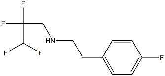 [2-(4-fluorophenyl)ethyl](2,2,3,3-tetrafluoropropyl)amine Structure